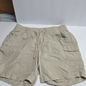 Columbia Women's Khaki/Tan Drawstring Athletic Shorts
